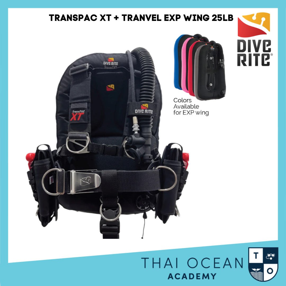 Dive Rite Transpac XT + Travel EXP Wing BCD Set (25lb)