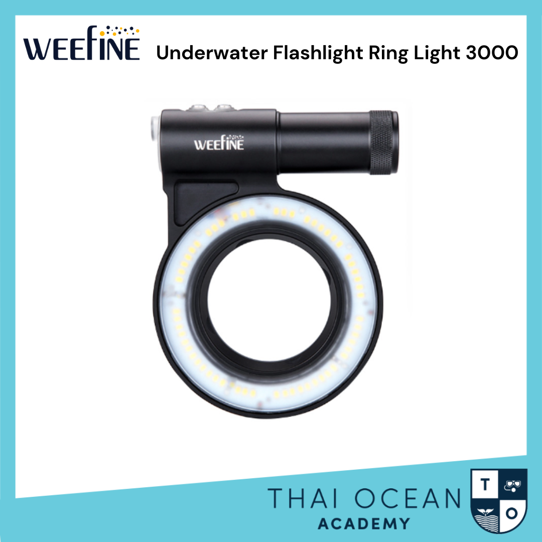 Weefine Underwater Flashlight Ring Light 3000