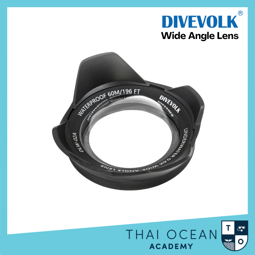 Divevolk Underwater Wide-angle Conversion Lens X0.6 for DIVEVOLK Housing and Action Camera
