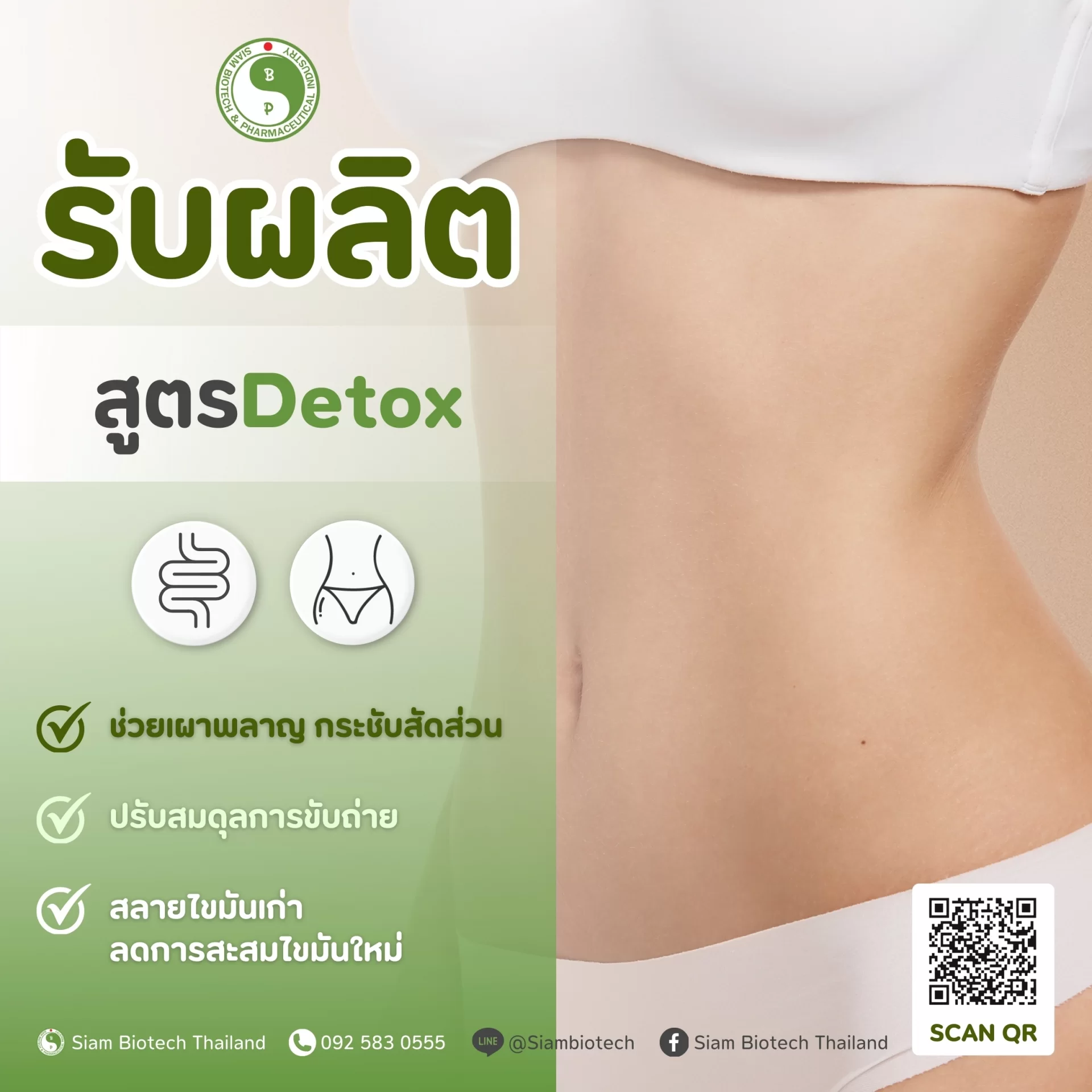 สูตร Detox - SiamBiotech โรงงานรับผลิต OEM ODM อาหารเสริม เสริมอาหาร ยาแผนไทย ยาแผนโบราณ เครื่องดื่ม แบบ One Stop Service