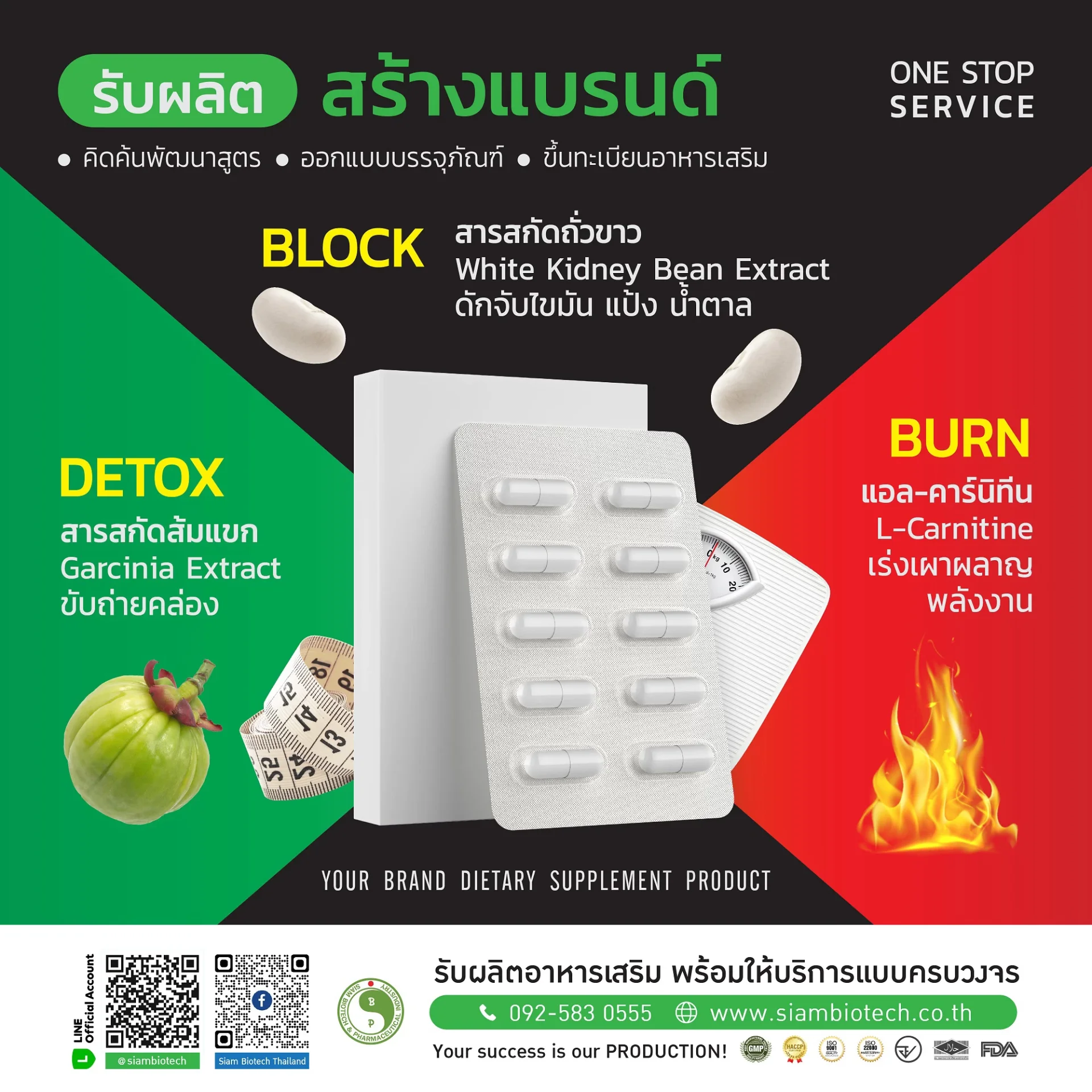 DETOX BLOCK BURN_Siam Biotech โรงงานรับผลิตอาหารเสริมและยาแผนไทย แบบครบวงจร DETOX BLOCK BURN_Siam Biotech โรงงานรับผลิตอาหารเสริมและยาแผนไทย แบบครบวงจร