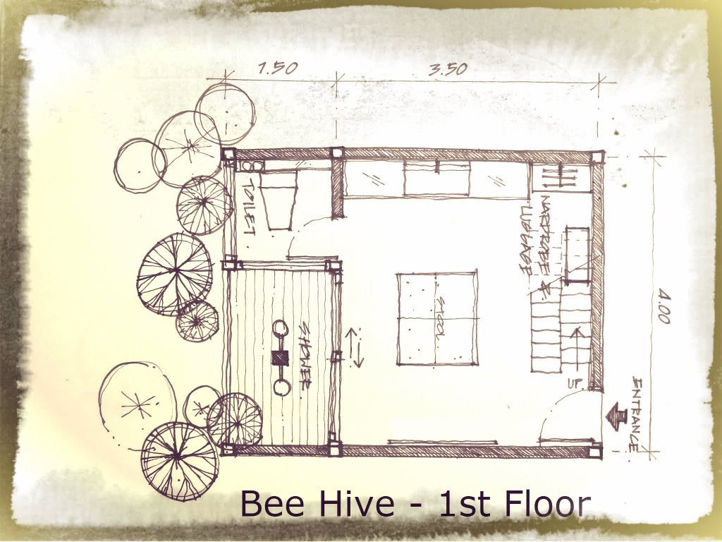 Bees Plan View Bee Hive - bangkoktreehouse
