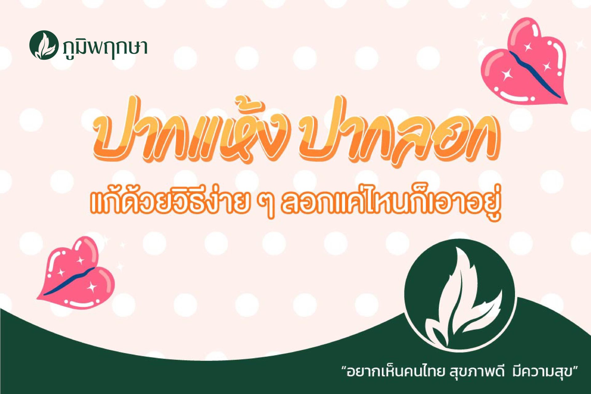 ปากแห้ง ปากลอก แก้ด้วยวิธีง่าย ๆ ลอกแค่ไหนก็เอาอยู่! ปากแห้ง ปากลอก แก้ด้วยวิธีง่าย ๆ ลอกแค่ไหนก็เอาอยู่!