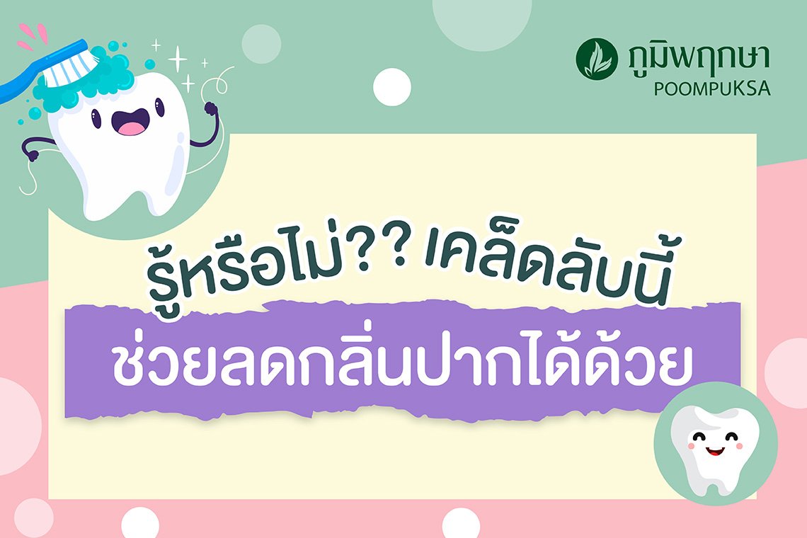 รู้หรือไม่เคล็ดลับนี้ ช่วยลดกลิ่นปากได้ด้วย รู้หรือไม่เคล็ดลับนี้ ช่วยลดกลิ่นปากได้ด้วย