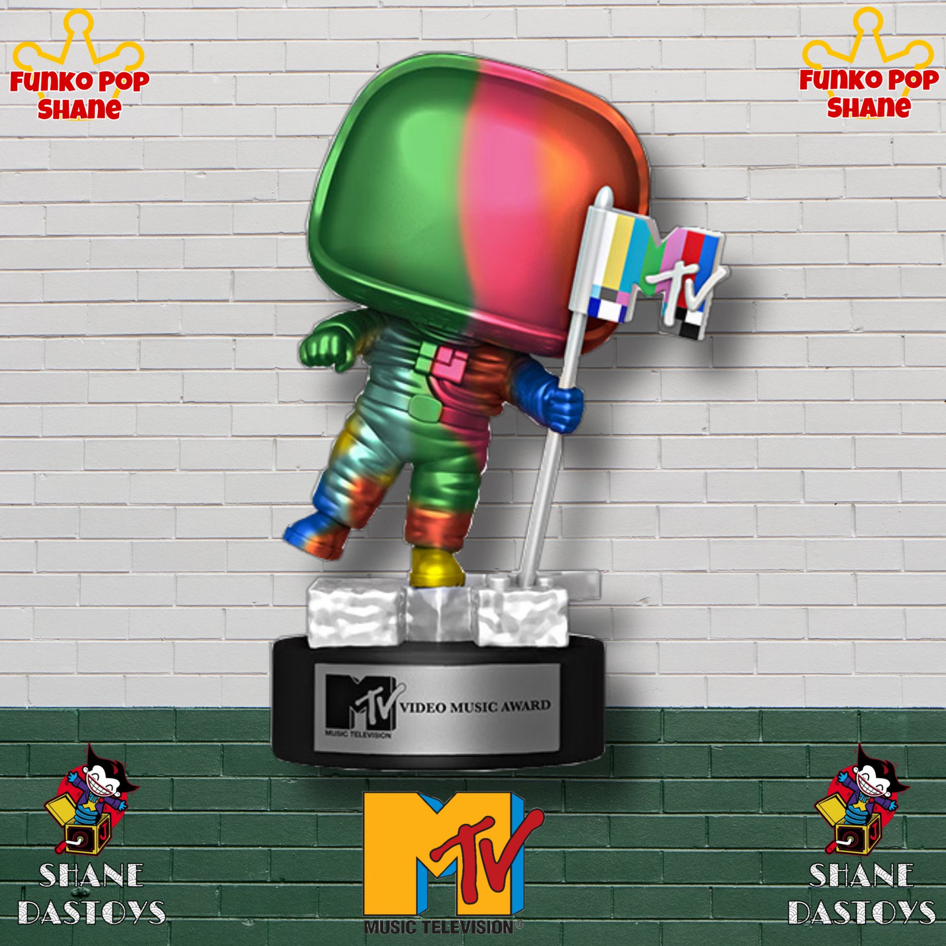 Funko Pop! MTV Moon Person Rainbow
