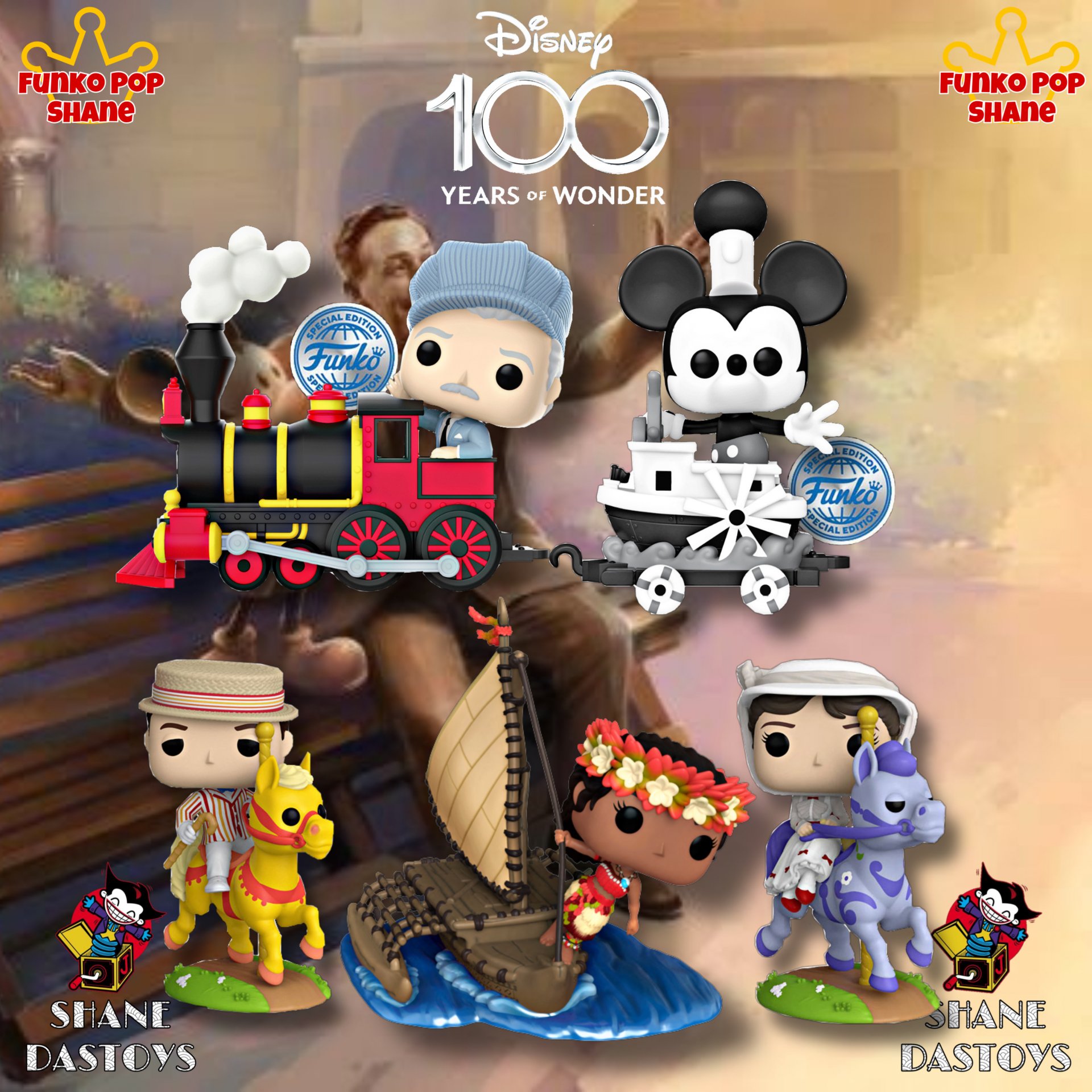 Funko Pop! DISNEY : Rides and Trains Walt Disney 100th Anniversary