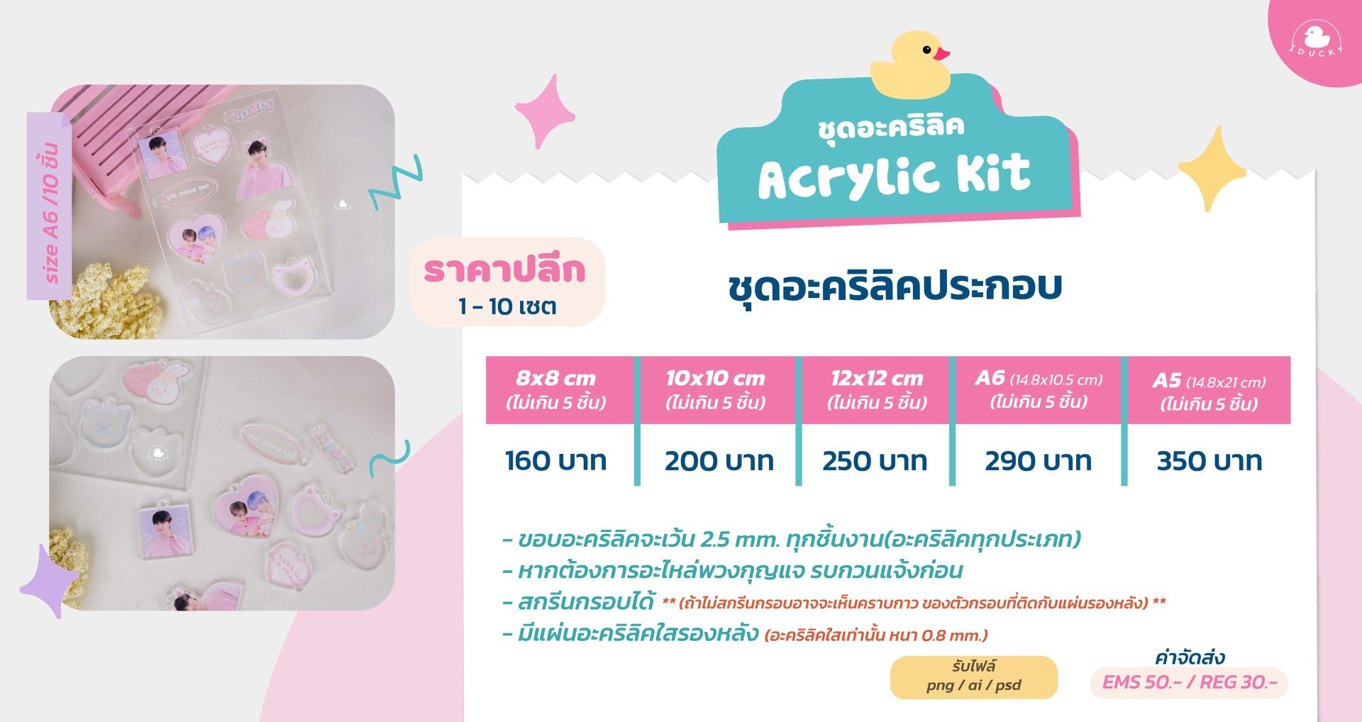 รับทำ Acrylic Kit