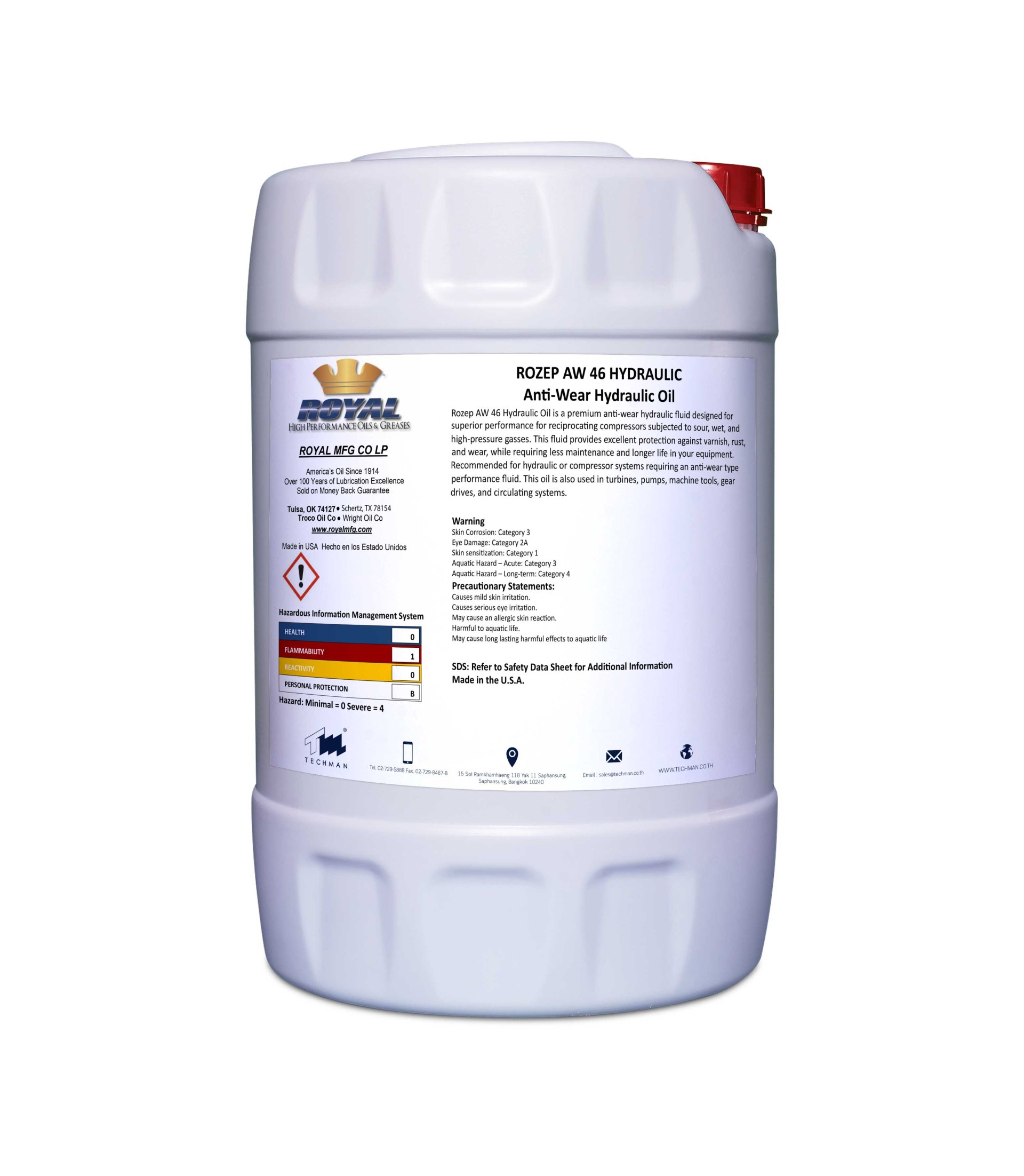 ROYAL ROZEP HYDRAULIC OIL 46 techman