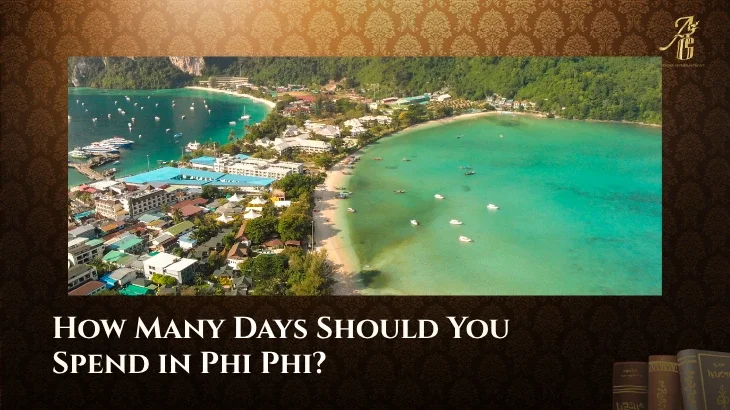 Aerial view of Phi Phi Island for a Southern Thai food journey