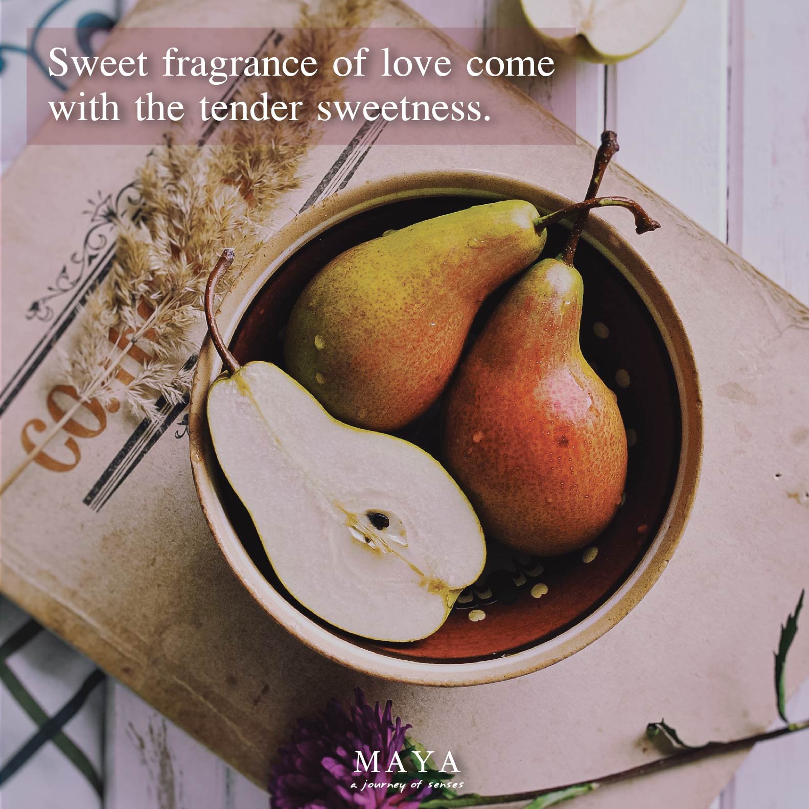 Reed Diffuser Pear & Freesia sweet fragrance of love come with the tender sweetness.