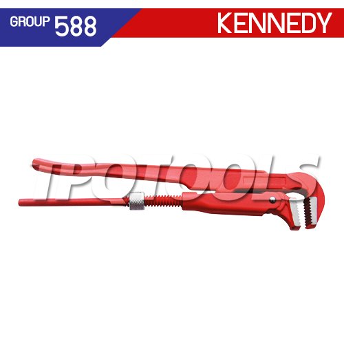 KEN-588-4160K ประแจคอม้า 2 ขา จับท่อ 1.1/2" ยาว 16 นิ้ว 90 องศา