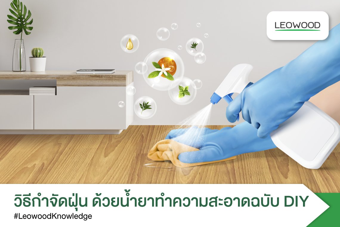 วิธีกำจัดฝุ่นง่ายๆด้วยน้ำยาทำความสะอาดฉบับ_DIY