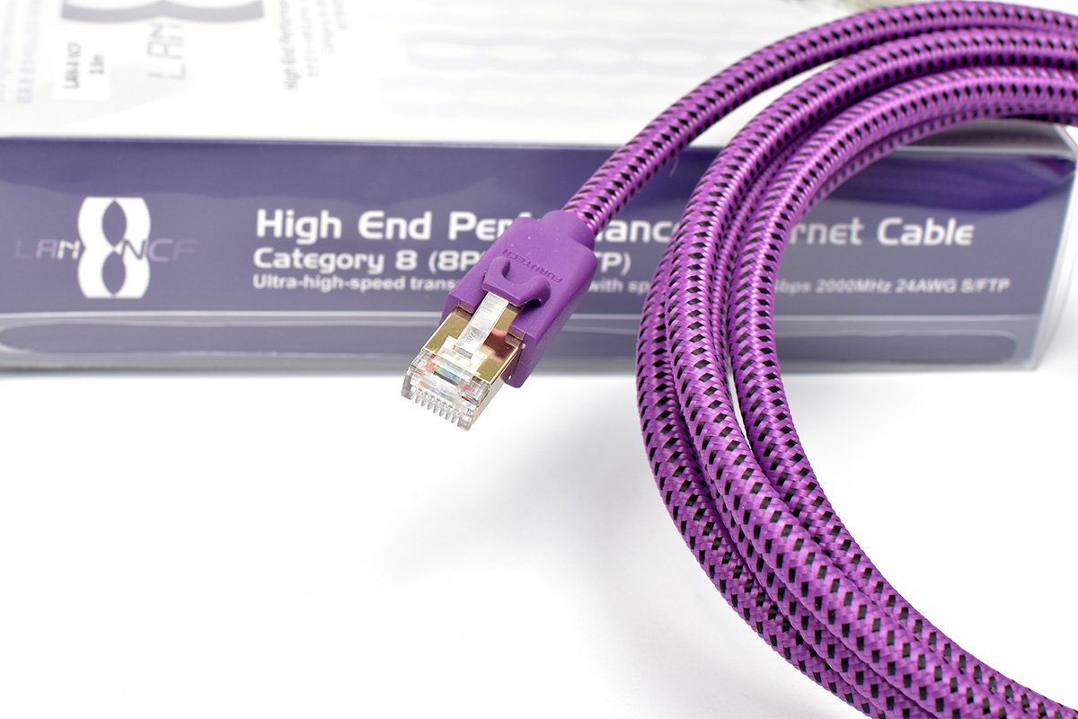 FURUTECH LAN-8 NCF Plus パープル1.2M FURUTECH LAN-8 NCF PLUS Ethernet RJ45 Cable 1.2m