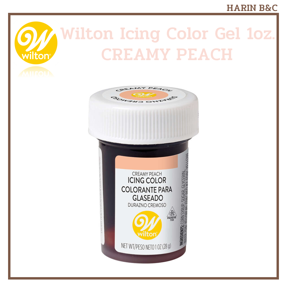 Creamy Peach Wilton Icing Color