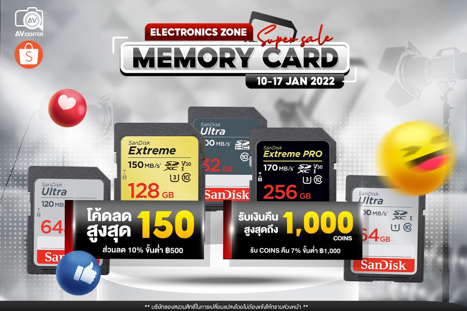  Electronics Zone MEMORY CARD 10-17 ม.ค. 65