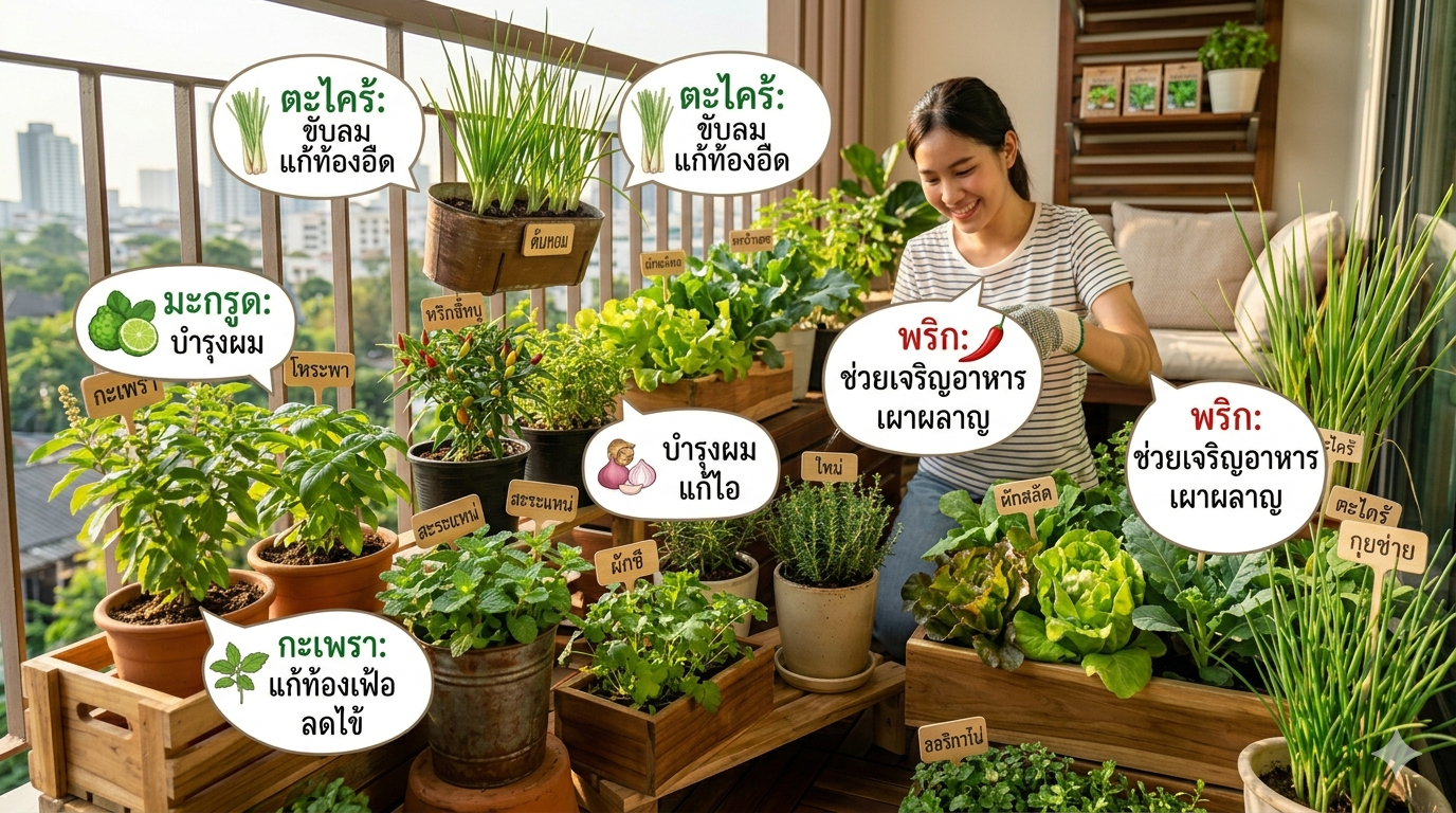 สรรพคุณผักสวนครัว