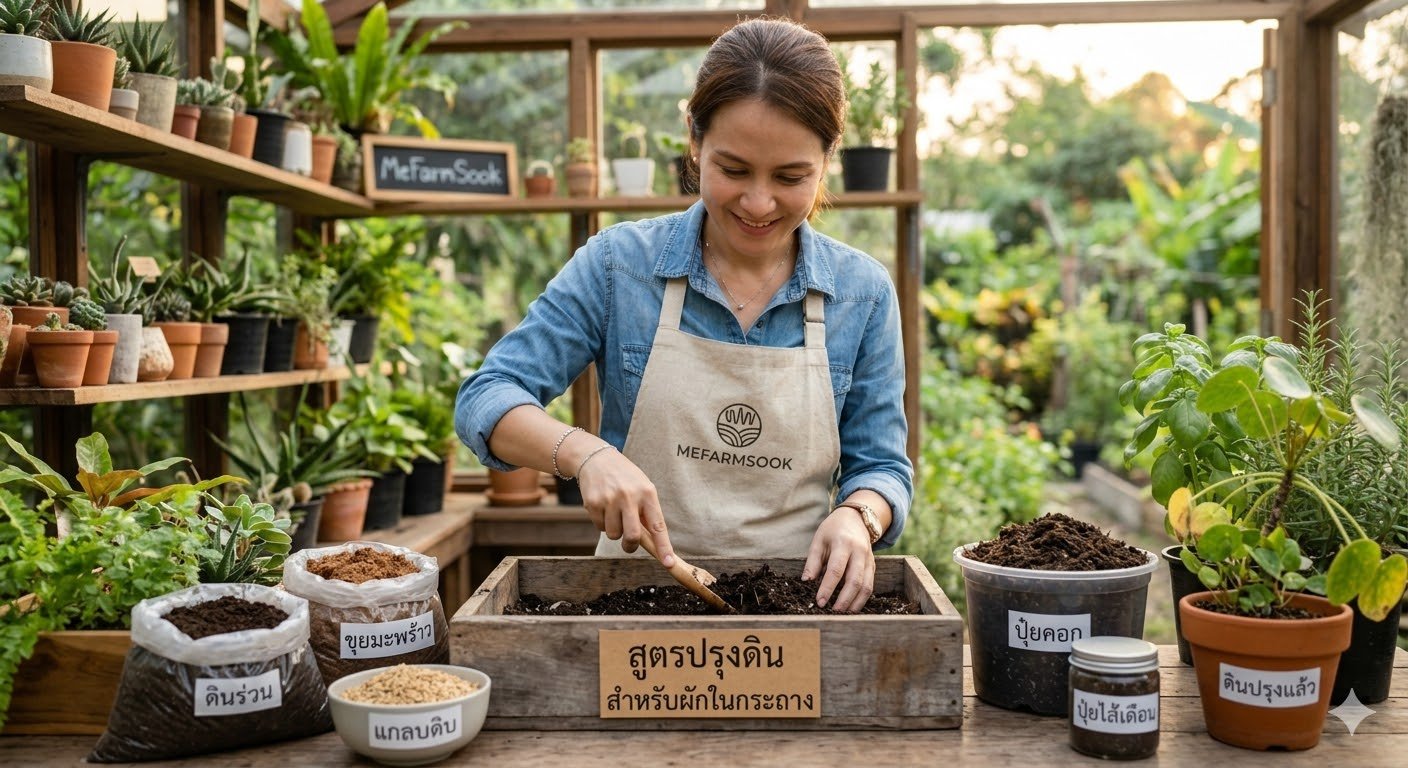 วิธีปรุงดินปลูกผัก