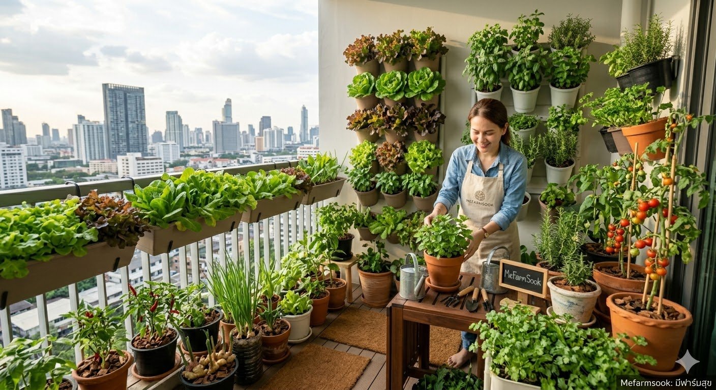 ผักเหมาะสำหรับคอนโด