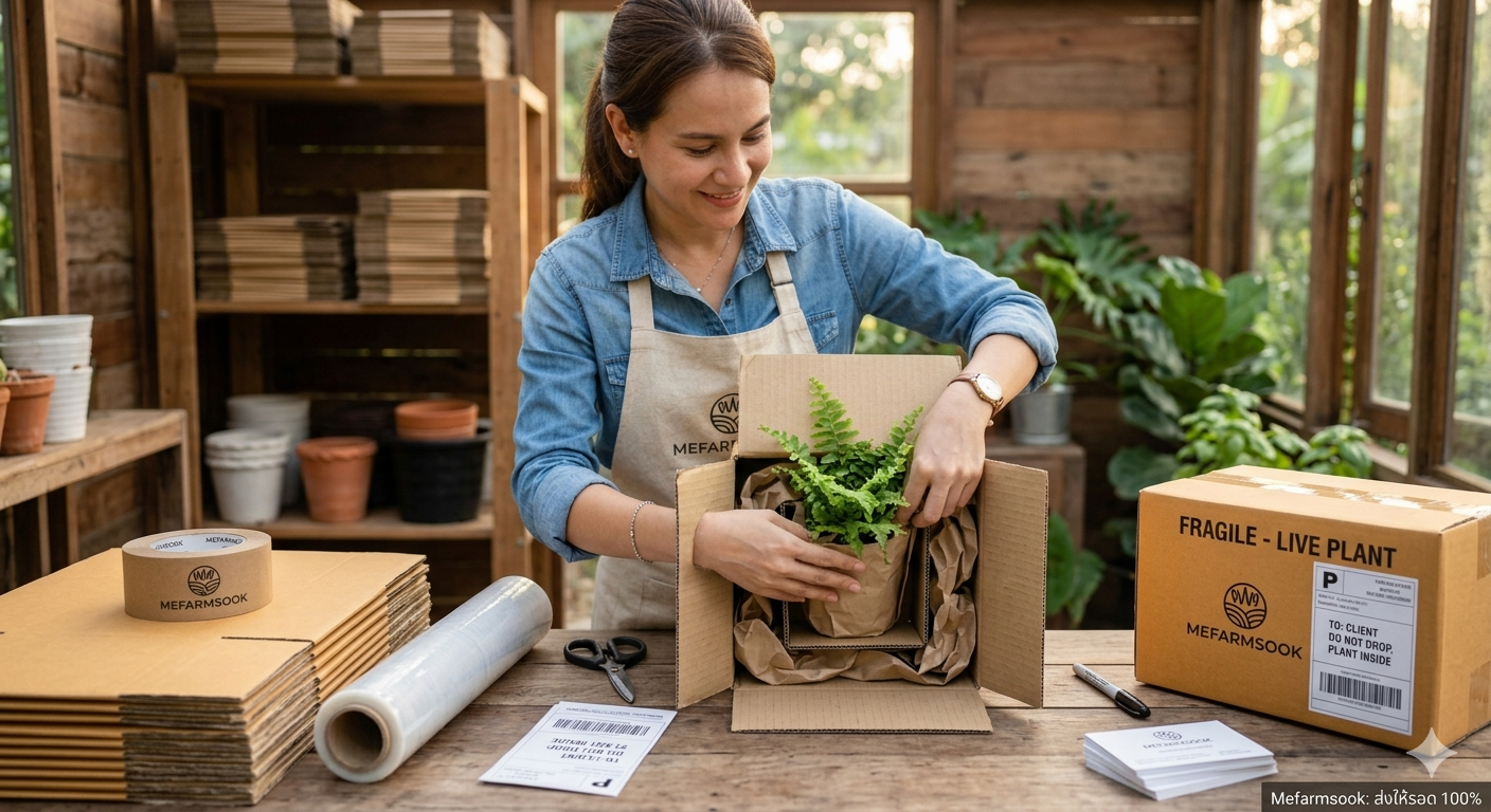 วิธีแพคต้นไม้