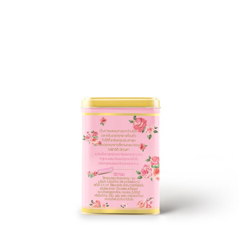 Rose Tea Original Sachet Packed In Can - cha-thai