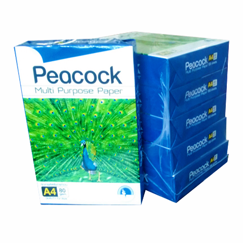 PeaCock น้ำเงิน A4 80 แกรม