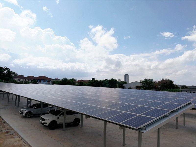งานติดตั้ง Solar Carport ที่จอดรถพลังงานแสงอาทิตย์โครงการคอมมูนิตี้มอลล์ โดย Microgrid Technology งานติดตั้ง Solar Carport ที่จอดรถพลังงานแสงอาทิตย์โครงการคอมมูนิตี้มอลล์ โดย Microgrid Technology