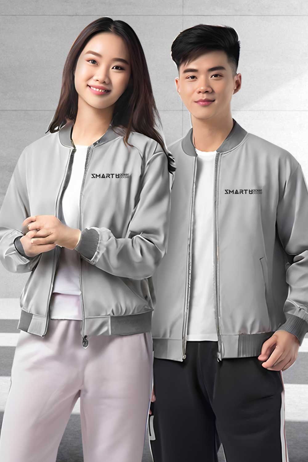 Jacket ทรงทางการ คอจีน Bomber
