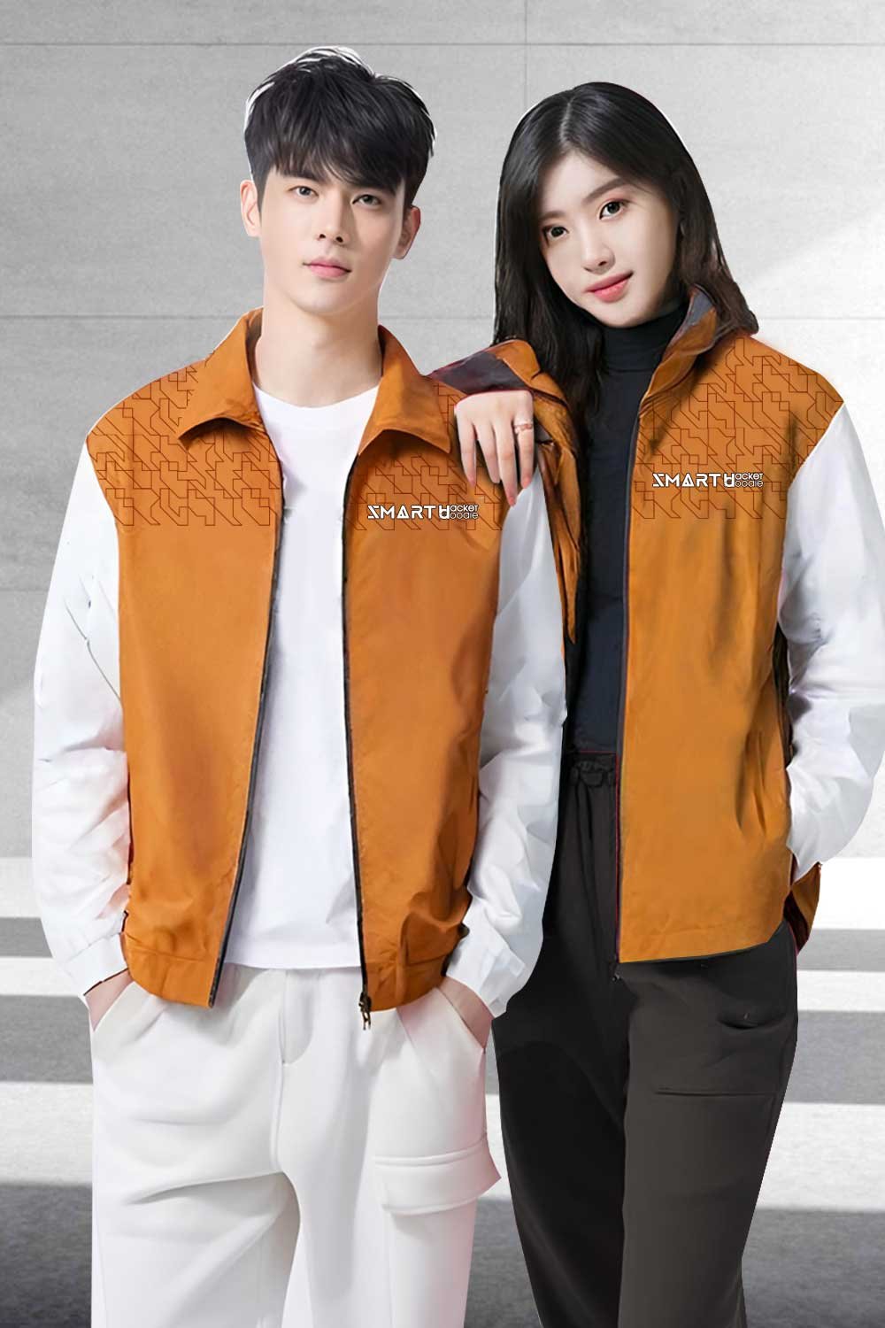 Jacket ทรงแมสเซนเจอร์ คอตั้งคอปก