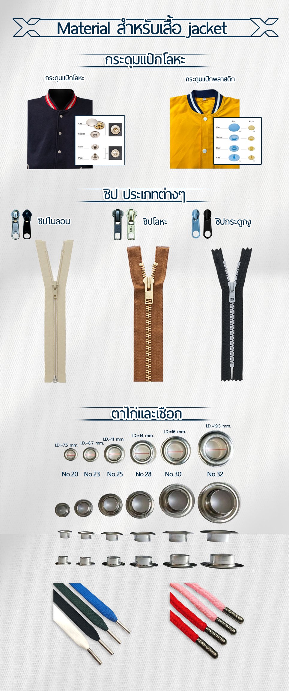 Material สำหรับแจ็คเก็ต ฮู้ดดี้