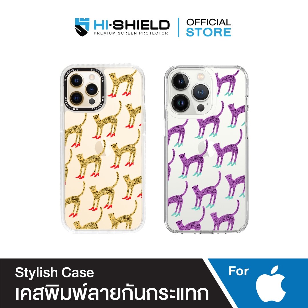 HI-SHIELD Stylish เคสใสกันกระแทก iPhone รุ่น Cheetah [เคส iPhone 13]