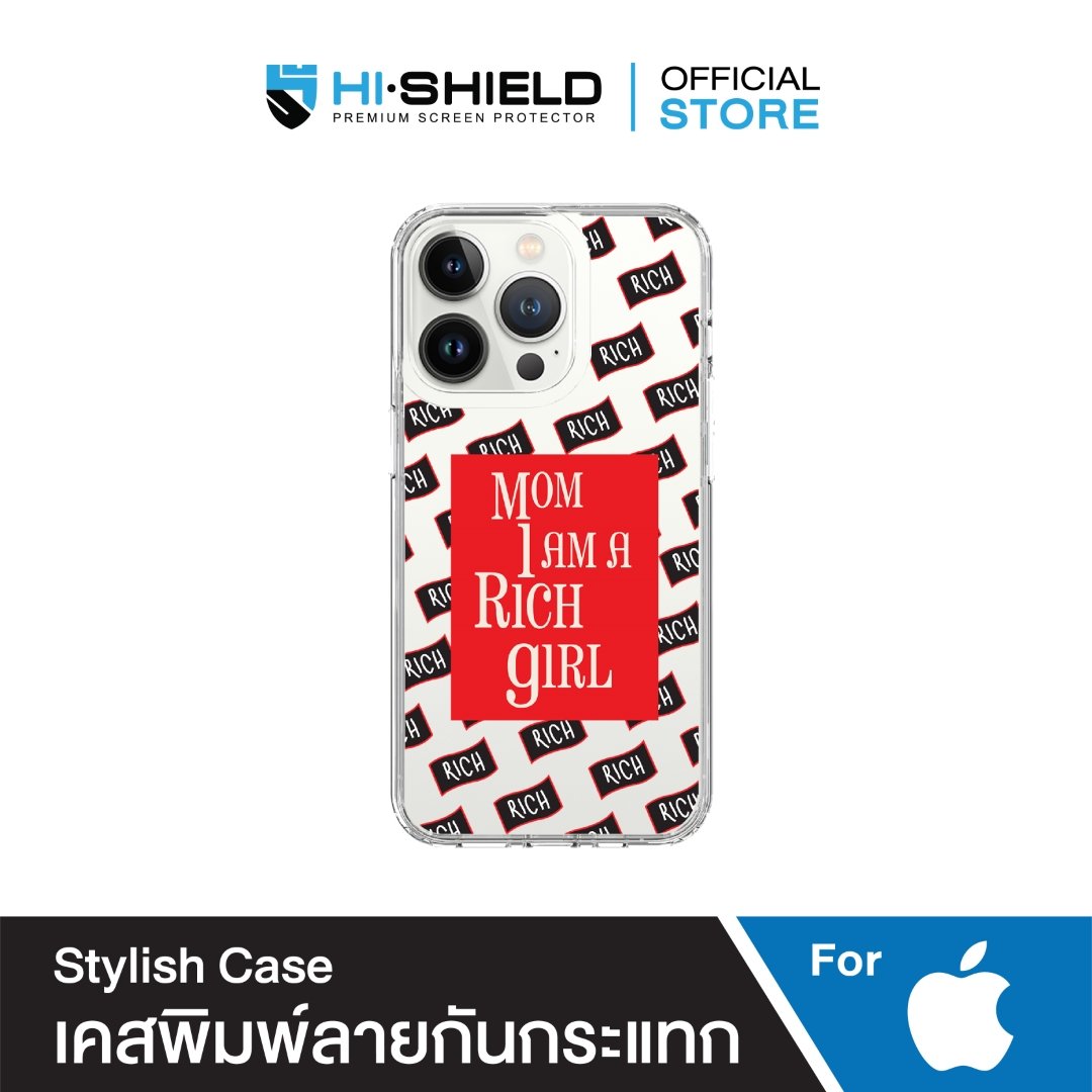 HI-SHIELD Stylish เคสใสกันกระแทก iPhone รุ่น Rich Girl  [เคส iPhone13]