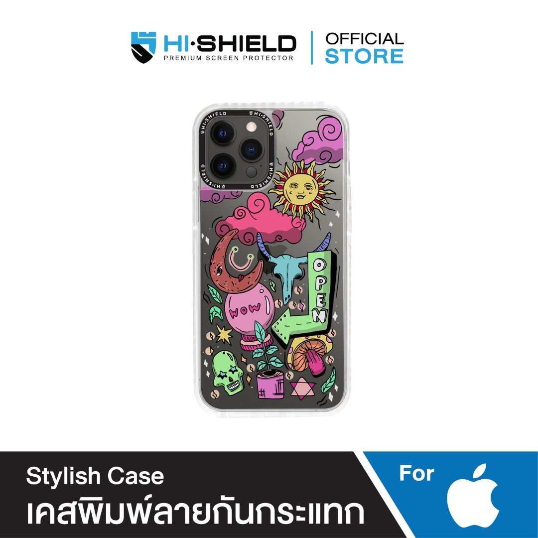HI-SHIELD Stylish เคสใสกันกระแทก iPhone รุ่น Sun [เคส iPhone12] [เคส iPhone 13]