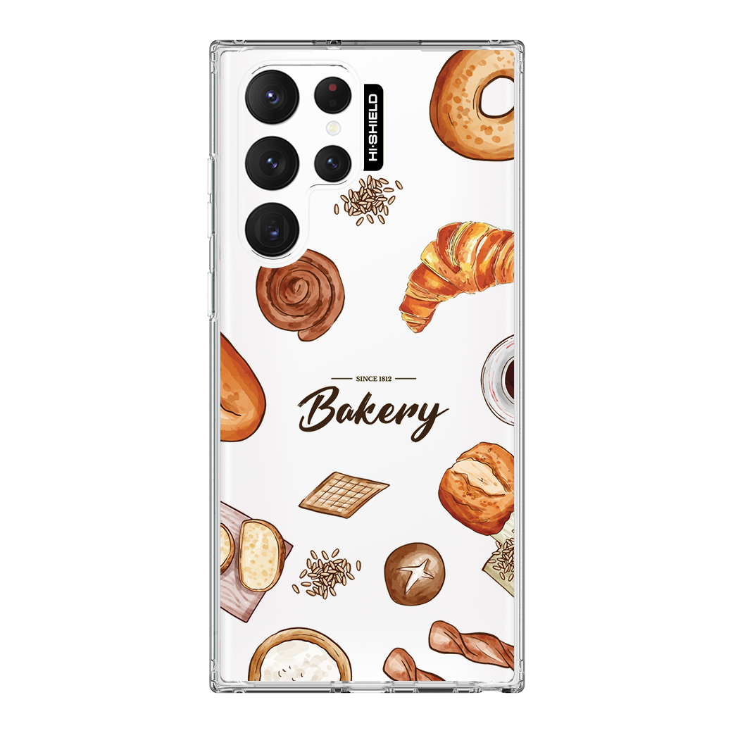 HI-SHIELD Stylish เคสใสกันกระแทก Samsung S22ultra รุ่น Bakery1