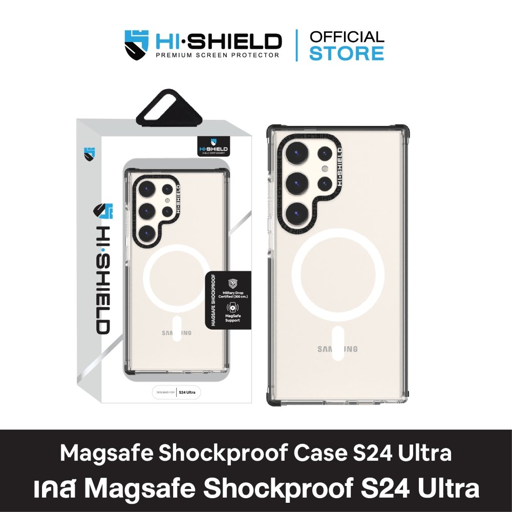 HI-SHIELD Magsafe Shockproof Case SAMSUNG S24 Ultra - เคสแม่เหล็กกันกระแทก [เคส SAMSUNG S24 Ultra]