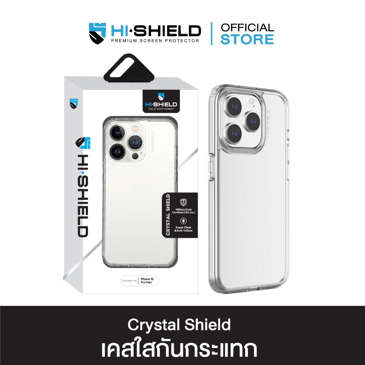 HI-SHIELD Clear Case Crystal Shield iPhone