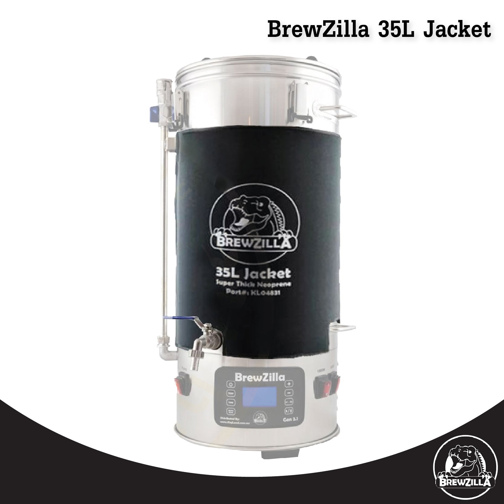 ผ้าคลุม อุปกรณ์เสริมหม้อต้ม BrewZilla 3.1 /35L Jacket