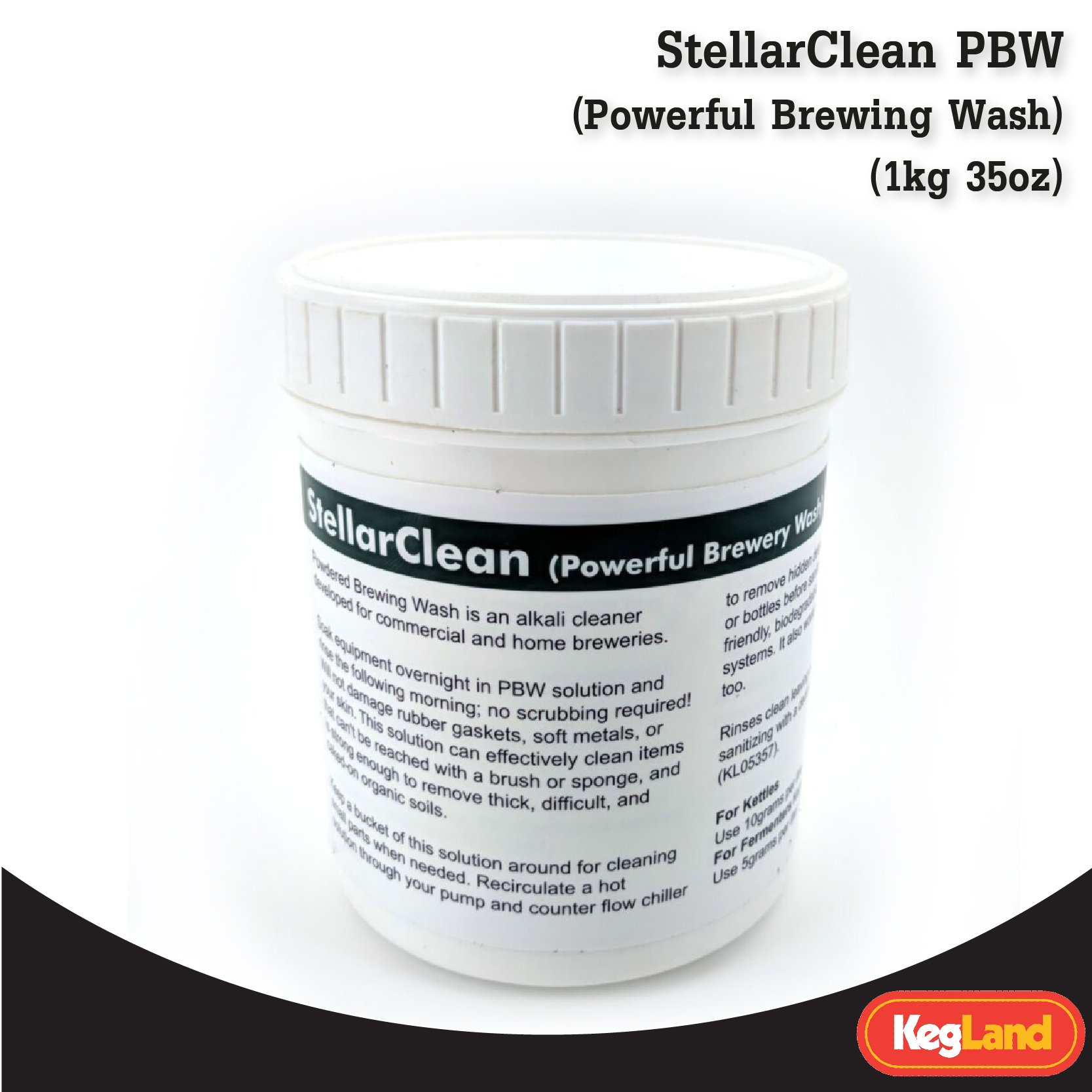 ผงทำความสะอาดหม้อต้มและถังหมัก StellarClean PBW