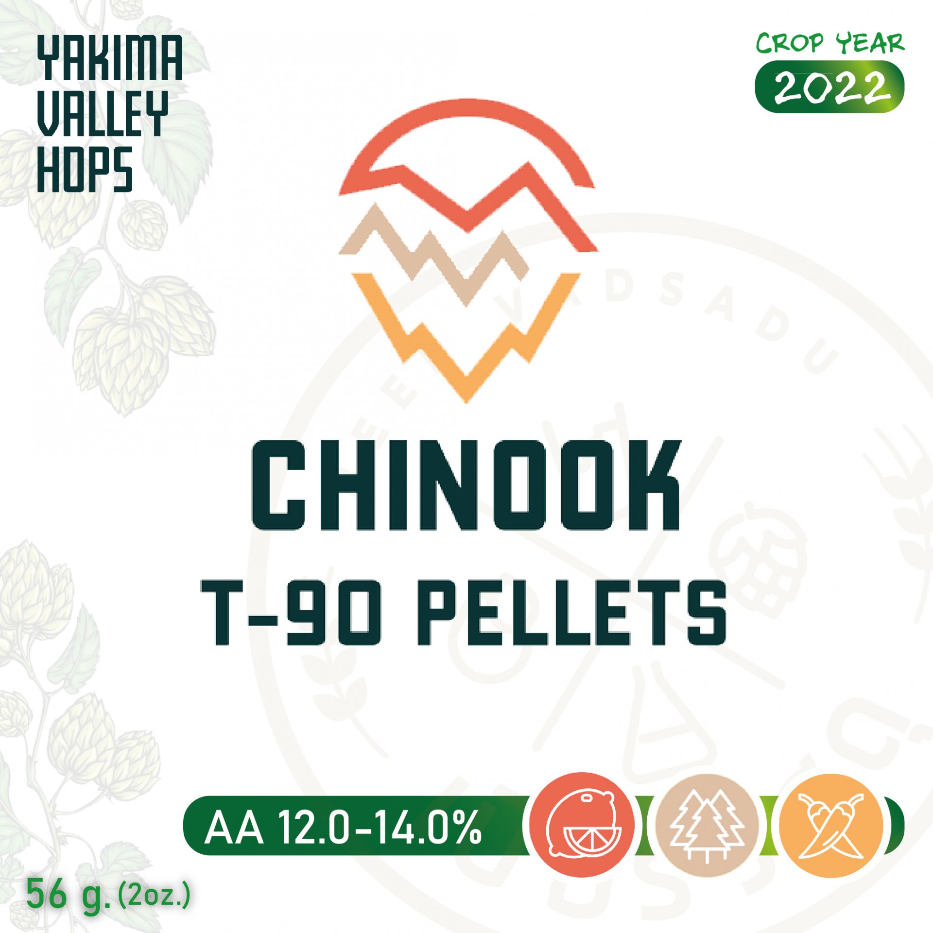 ฮอปทำเบียร์ Chinook (2 oz)
