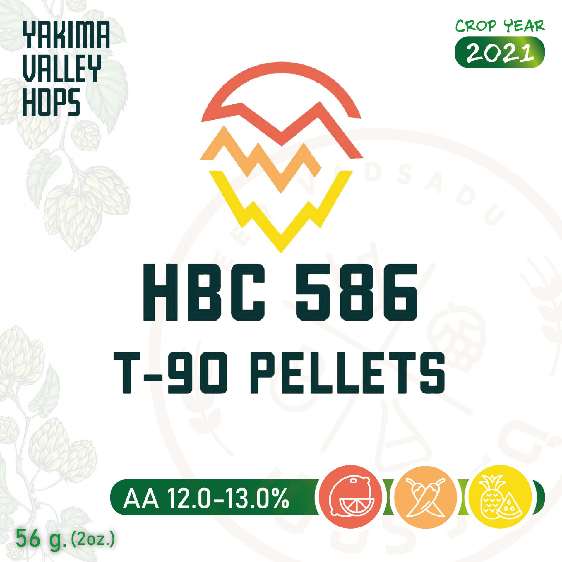 ฮอปทำเบียร์ HBC 586 2 oz
