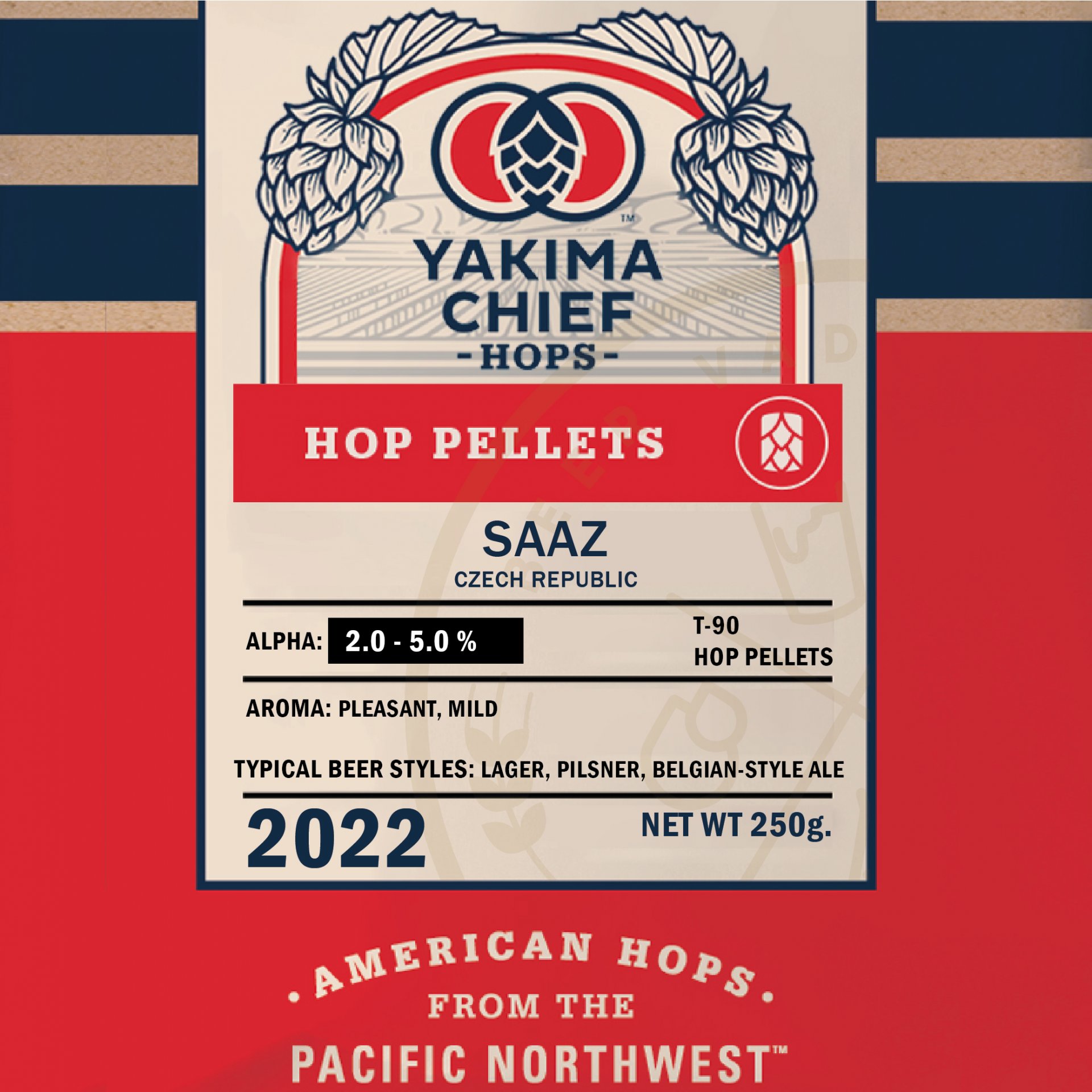 Yakima Chief Czech Saaz Hops (250g)