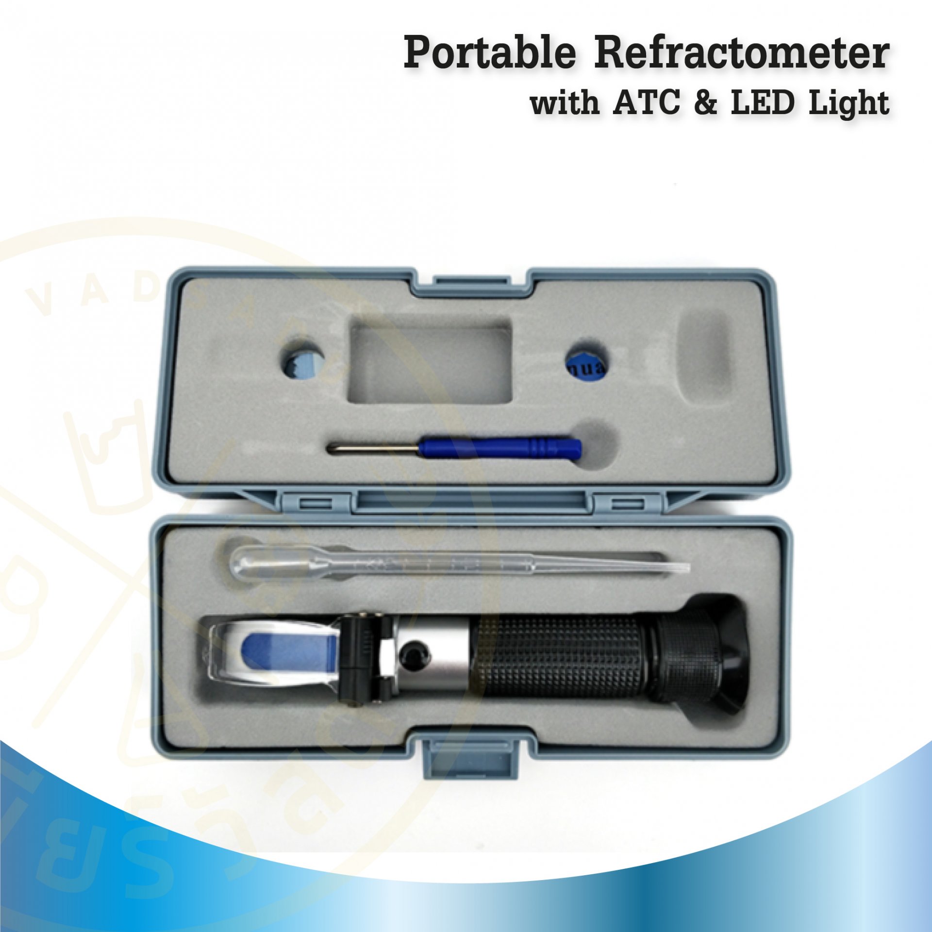รีแฟลคโตเมเตอร์ Portable Refractometer with ATC & LED Light