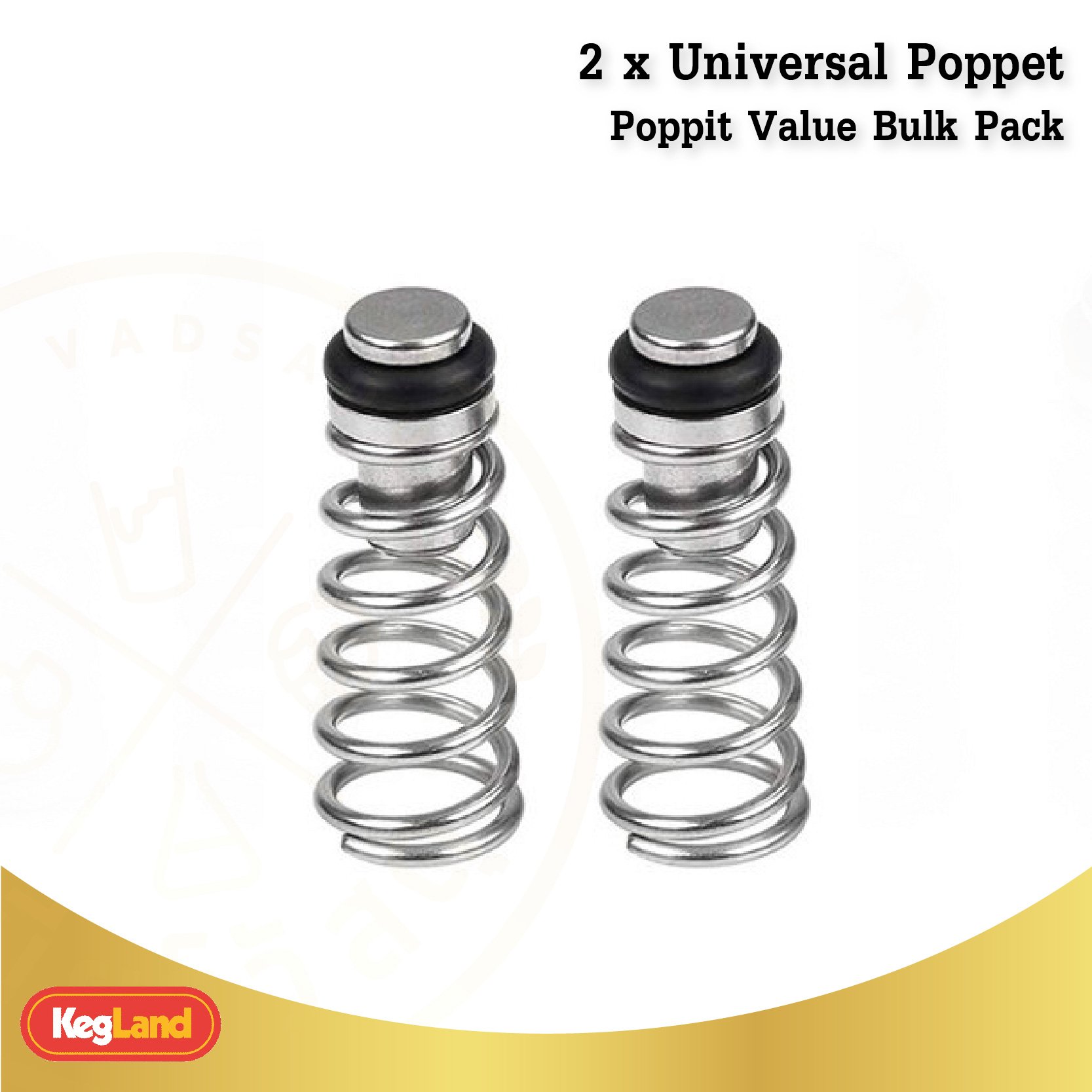 2 x Universal Poppet, Poppit - Value Bulk Pack