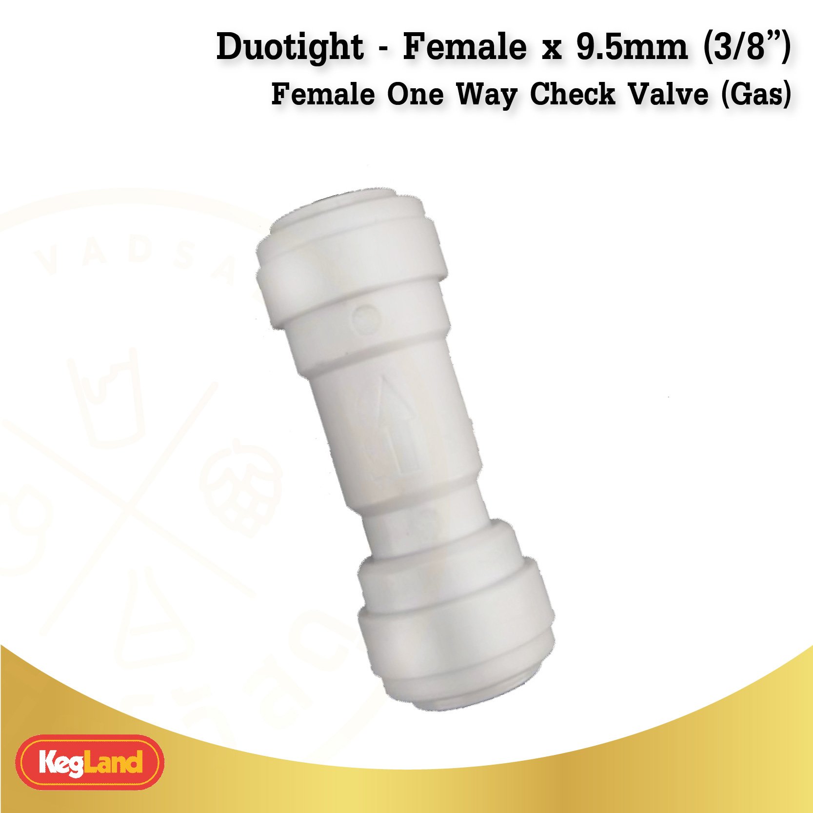 กันย้อน duotight - 9.5mm (3/8”) Female One Way Check Valve (Gas)