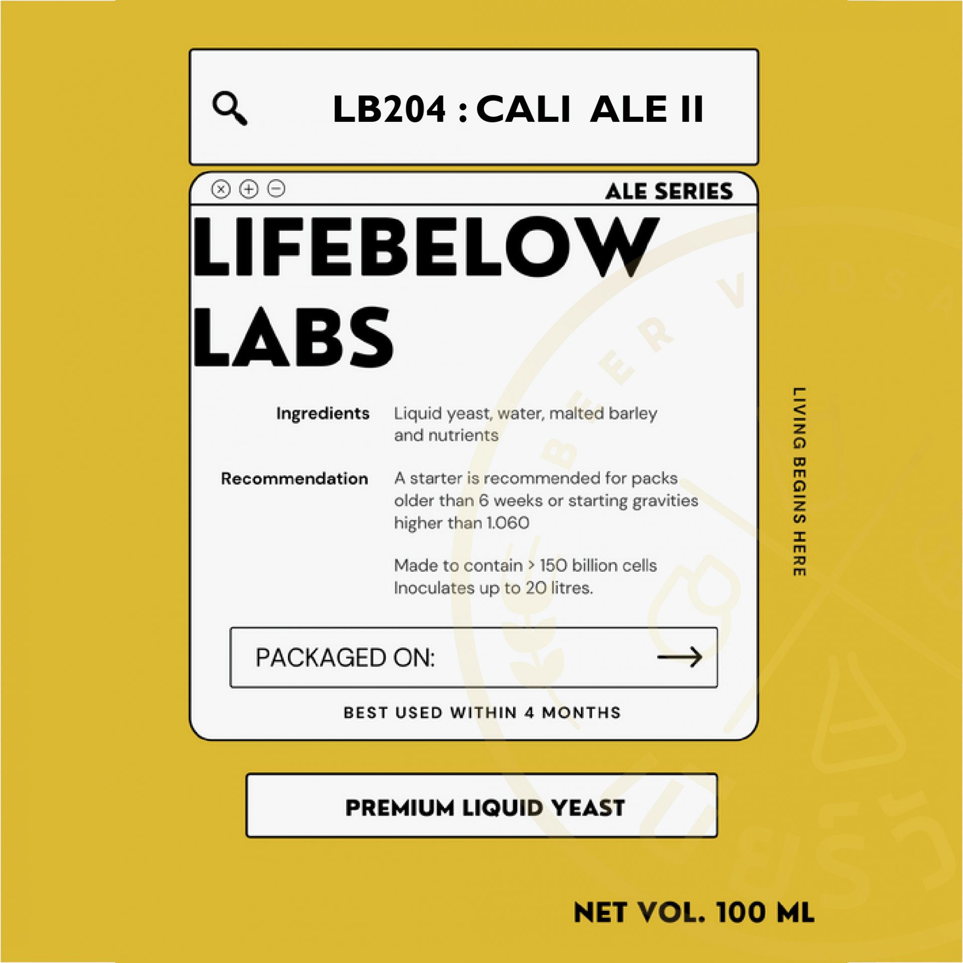 LB204 Cali Ale II (Life Below)