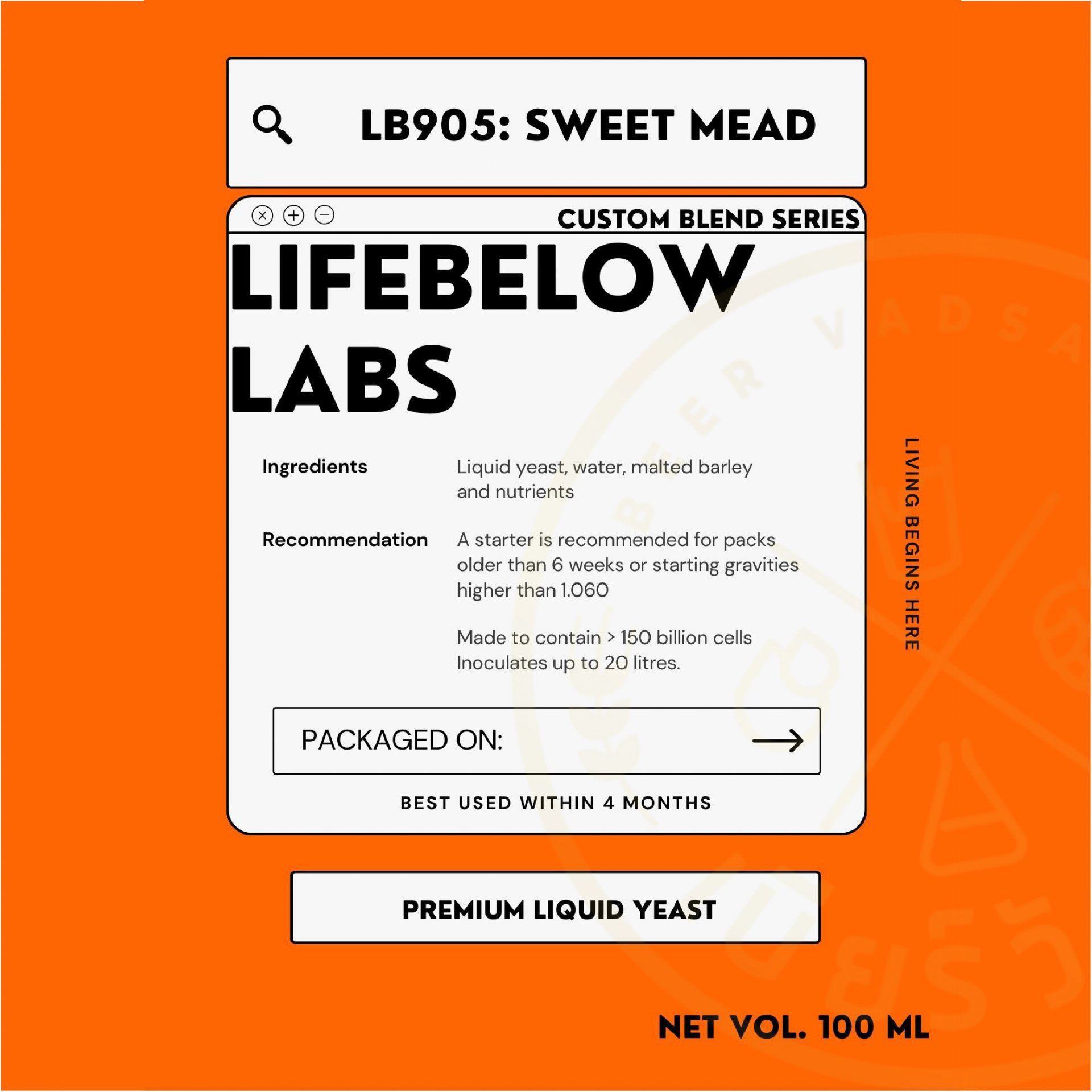 LB905  Sweet Mead (Life Below)