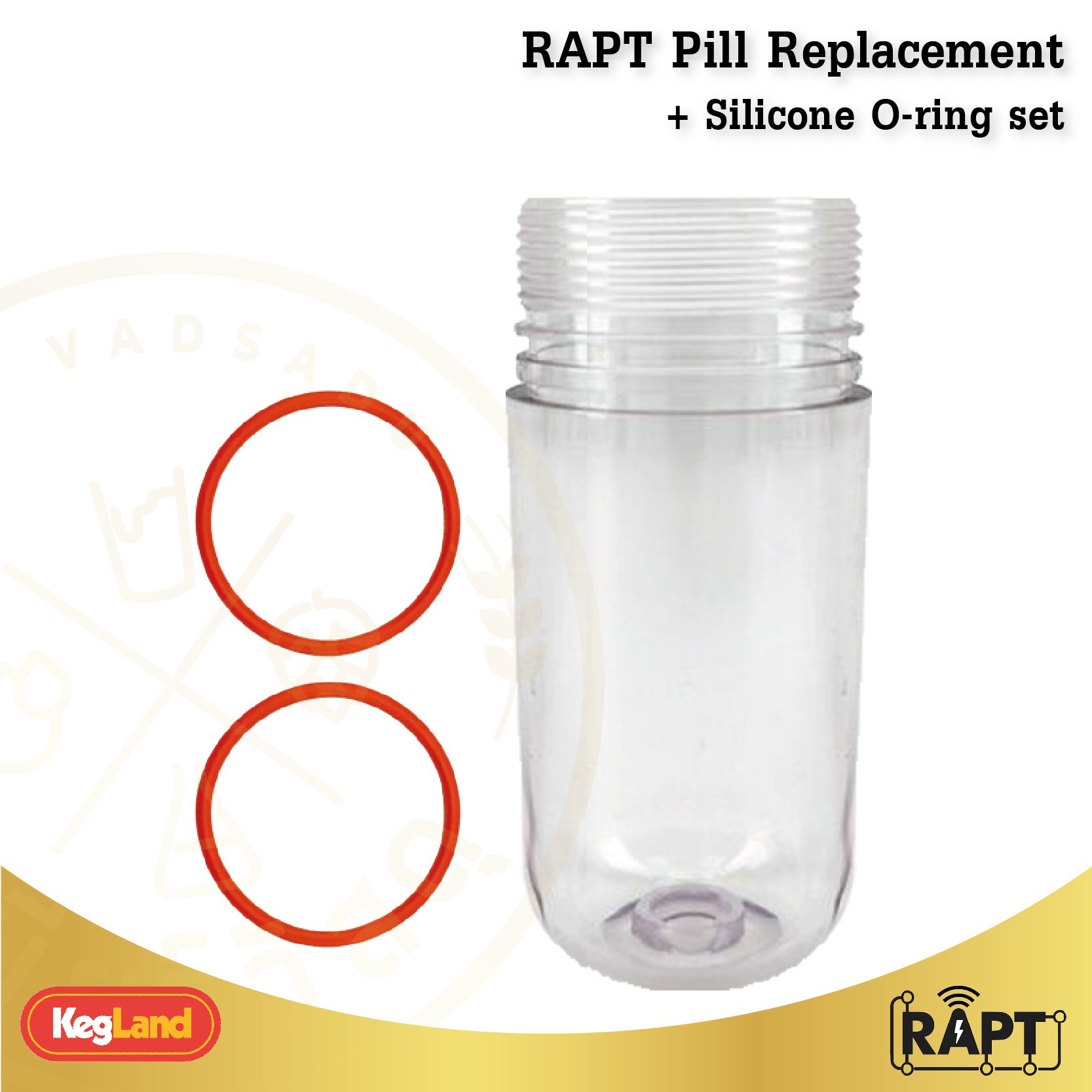 RAPT Pill - Clear Housing พร้อม O-ring (เฉพาะเคสตัวใส)