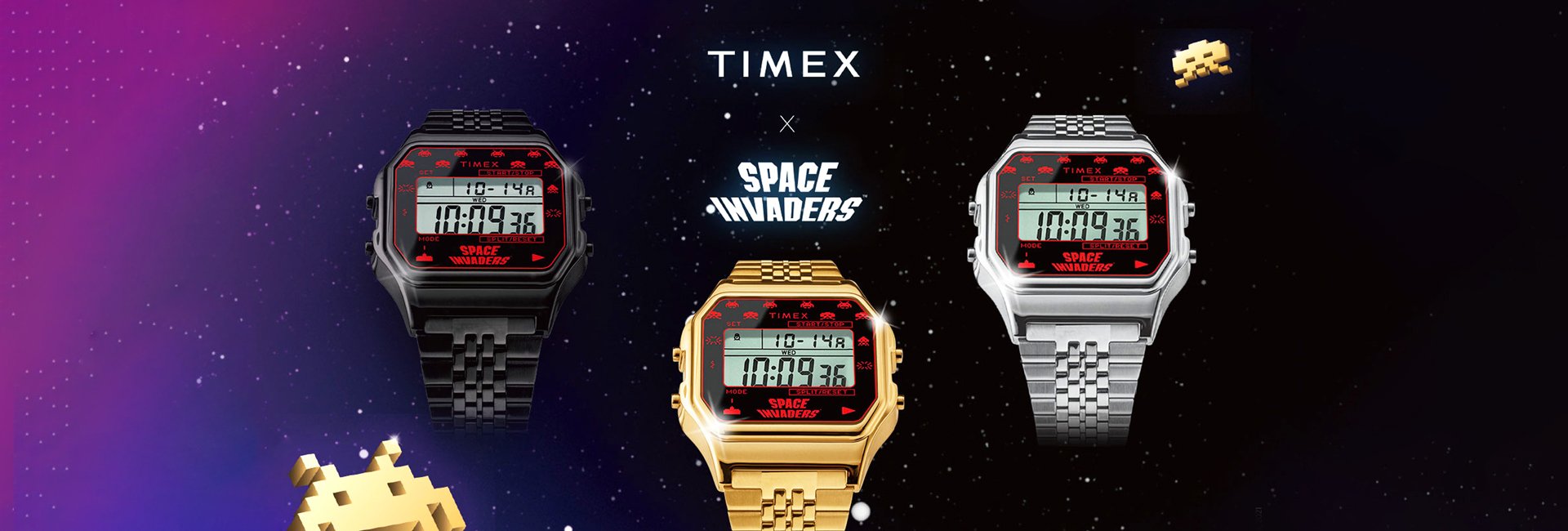 นาฬิกาข้อมือ Timex T80 x Space Invaders ของแท้มีรับประกันจาก - tdccorp