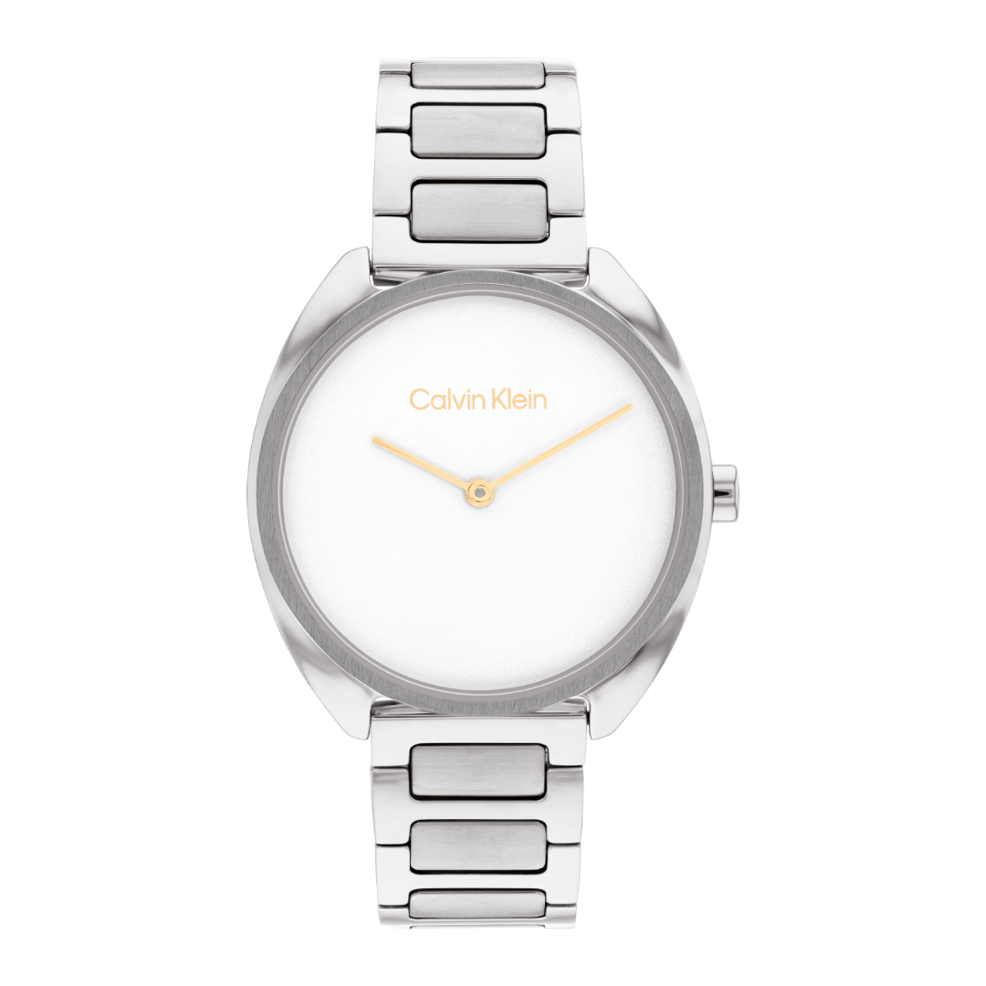 Calvin Klein Adorn CK25200275 นาฬิกาข้อมือผู้หญิง Silver/White