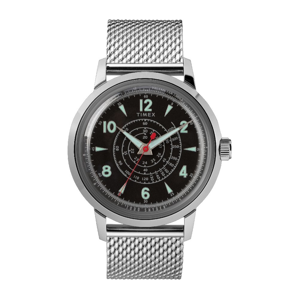 Timex OPM22 TODD BEEKMAN MESH 40Mนาฬิกาข้อมือผู้ชายและผู้หญิง สีเงิน