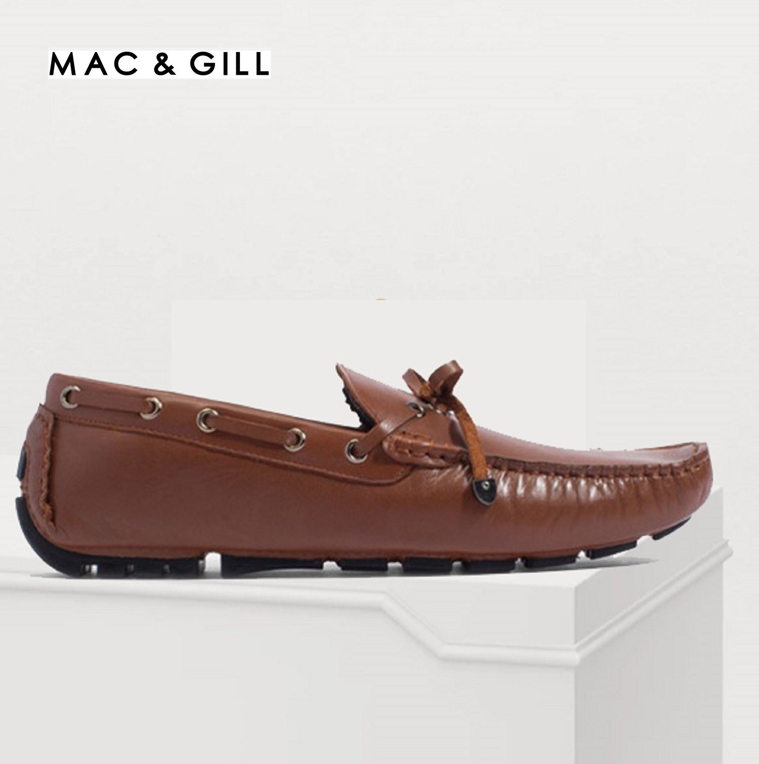 รองเท้าผู้ชายหนังแท้แบบสวม Style Driving Moccasins Leather Shoes